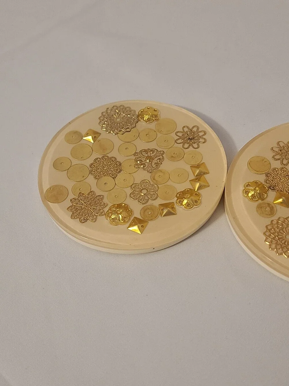 Anthropologie Coaster Set Light Color Set Of 2